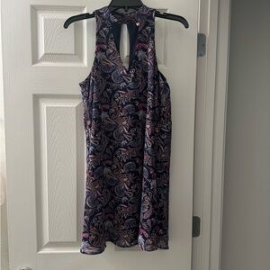 Elegant Paisley Print Dress